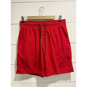 Tommy Hilfiger Red 7” Men’s Swim Trunks Medium